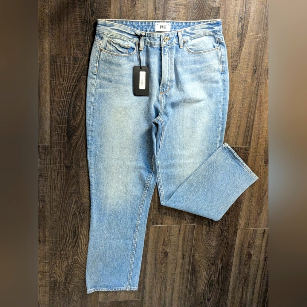PAIGE High Rise Sarah Straight Leg Jeans NWT